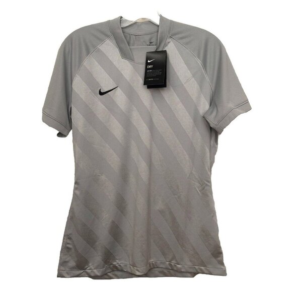 NEW Nike Womens Size Large (L) Dri-FIT Strike Soccer Shirt Gray - Picture 1 of 6